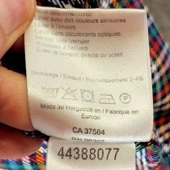 Sand Copenhaven 2 Ply Button Up Shirt Mens 43 LS Contract Cuff Colorful Multi - Picture 10 of 12